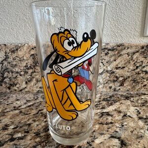 Vintage 1978 Pepsi Glass Mickey Mouse & Pluto